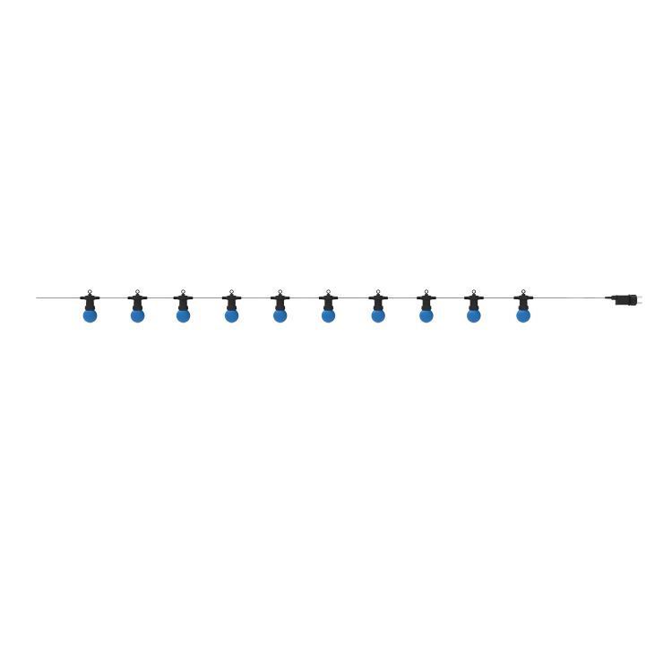 Улич. гирлянда белт лайт набор 5+2,7м (10 пат/50см) синий (LED) IP44 черн. соедн. Gauss