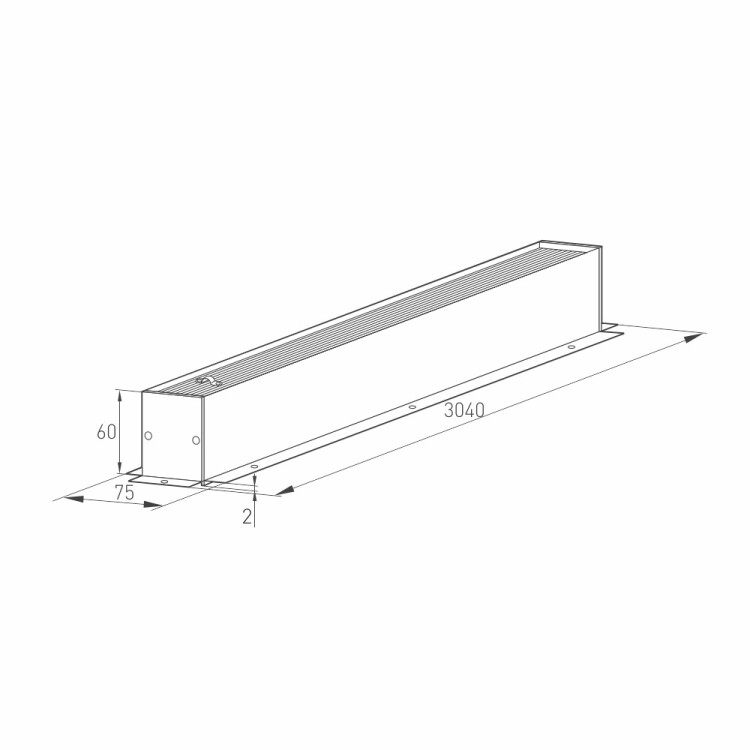 Трек встраиваемый MAG-TRACK-4560-F-3040 (WH) (arlight, IP20 Металл, 3 года)