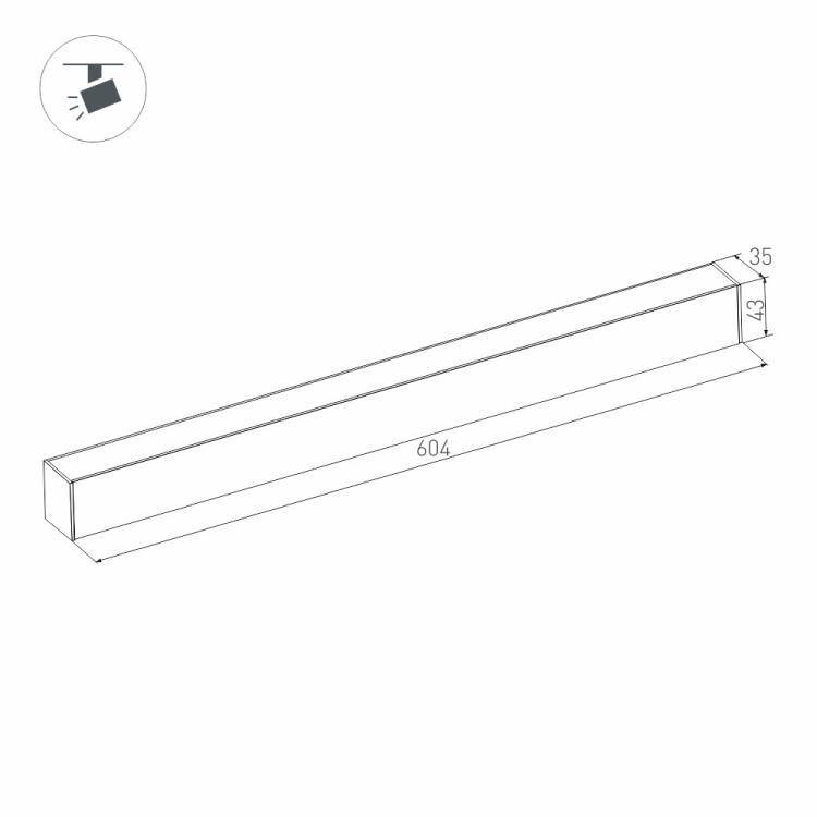 Светильник MAG-FLAT-45-L605-18W Day4000 (WH, 100 deg, 24V) (arlight, IP20 Металл, 3 года)