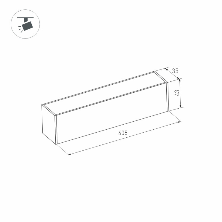 Светильник MAG-FLAT-45-L405-12W Day4000 (WH, 100 deg, 24V) (arlight, IP20 Металл, 3 года)