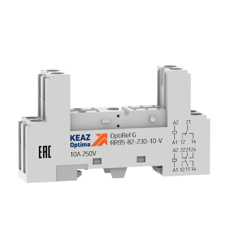 Розетка OptiRel G RR95-82 для реле RP40-52, RP41-52, винт. КЭАЗ