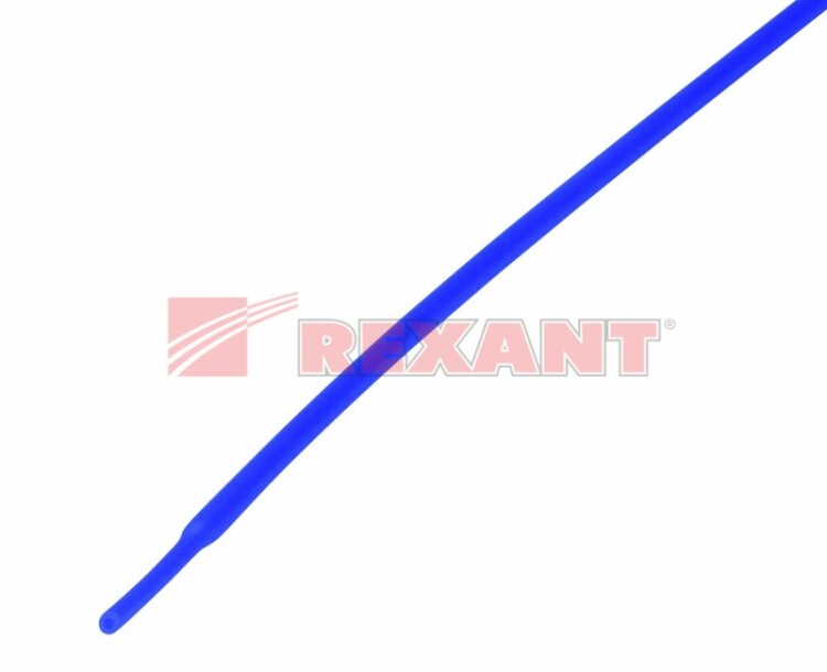 Трубка термоусаживаемая  1/0,5 мм синяя  REXANT