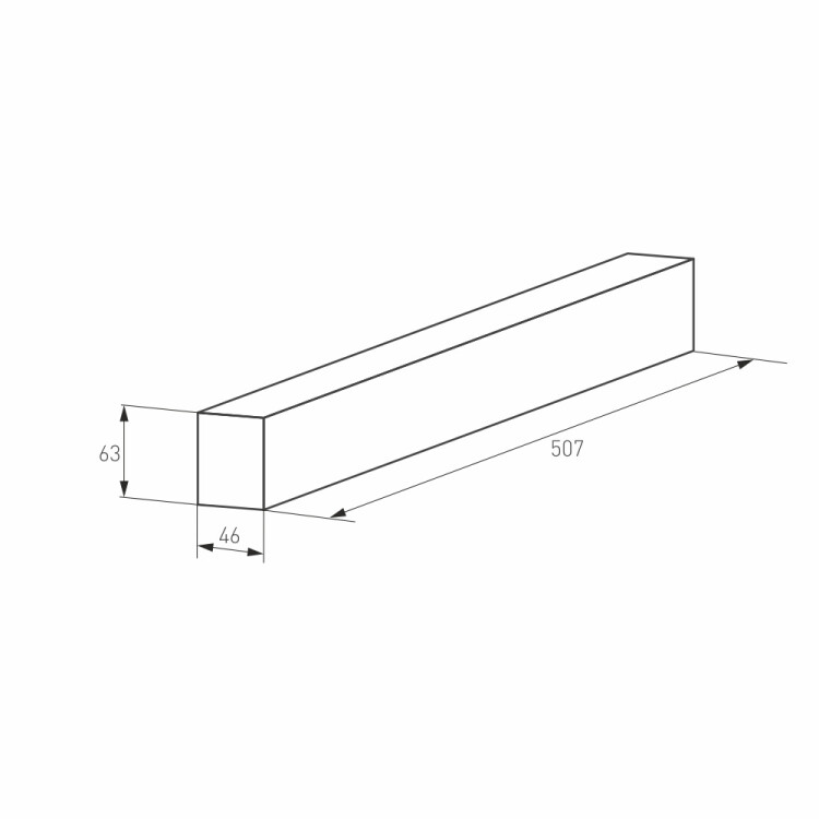 Трек MAG-TRACK-4563-500 (WH) (Arlight, IP20 Металл, 3 года)