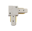 Коннектор для трекового светильника AC-1 угловой белый-Шинопровод для систем освещения и аксессуары - купить по низкой цене в интернет-магазине, характеристики, отзывы | АВС-электро