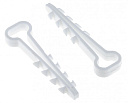 Дюбель-хомут (6х12 мм) для плоского кабеля белый (10 шт.) EKF PROxima-Дюбель-хомуты - купить по низкой цене в интернет-магазине, характеристики, отзывы | АВС-электро
