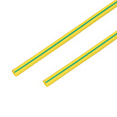 Трубка термоусаживаемая  8,0/4,0 мм, желто-зеленая REXANT