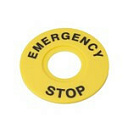 Маркировка для кнопки аварийного останова "Emergency Stop" D60-Светосигнальная арматура и посты управления - купить по низкой цене в интернет-магазине, характеристики, отзывы | АВС-электро