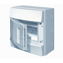 Бокс настенный Mistral41  8М непрозрачная дверь (с клеммами) 257х202х120-Корпуса щитов и шкафов - купить по низкой цене в интернет-магазине, характеристики, отзывы | АВС-электро