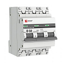 Выключатель автомат. 3-пол. (3P)  32А D  4,5кА ВА47-63 PROxima EKF-Низковольтное оборудование - купить по низкой цене в интернет-магазине, характеристики, отзывы | АВС-электро