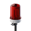 Светильник сигнальный (без лампы) Е27 красный 230В IP65 на трубу прибор ZOM-01 Navigator-